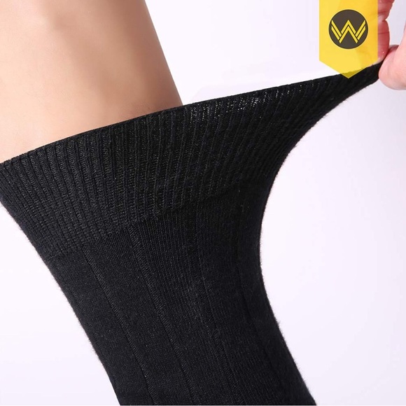 Brand New 8 Pairs Mens Dress Socks Classic Rib Cotton Solid Premium Socks/Black - Picture 4 of 7